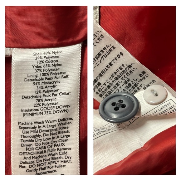 Eddie Bauer 550 Down Yukon Model Hooded Jacket Coat Pockets Gray Women's Medium - Picture 16 of 16